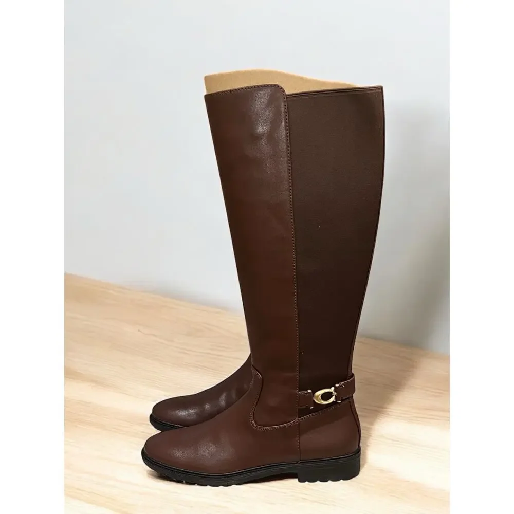 NWT Coach CO490 Faith Leather Boot Size 9B - Picture 2 of 10